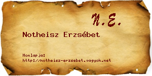 Notheisz Erzsébet névjegykártya