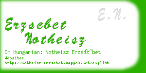 erzsebet notheisz business card